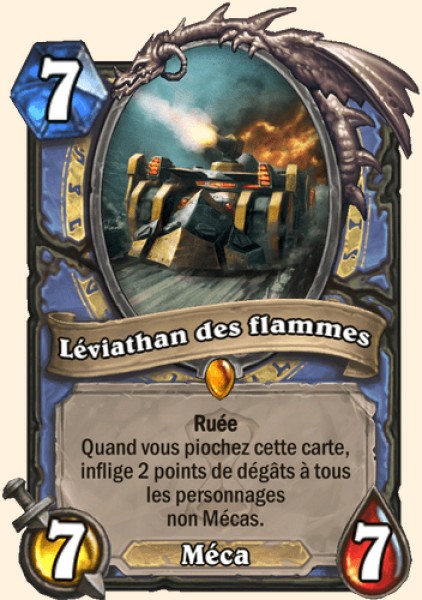 Leviathan des flammes carte Hearhstone