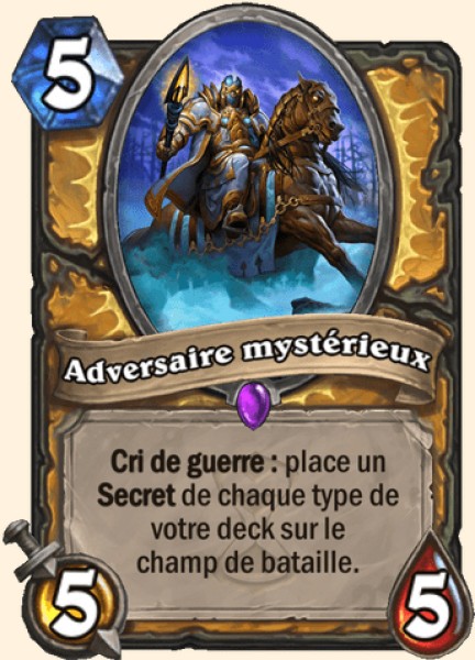 Adversaire mysterieux carte Hearhstone