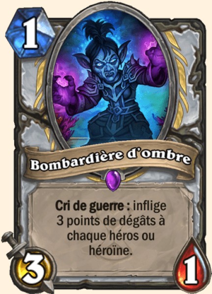Bombardiere d'ombre carte Hearhstone