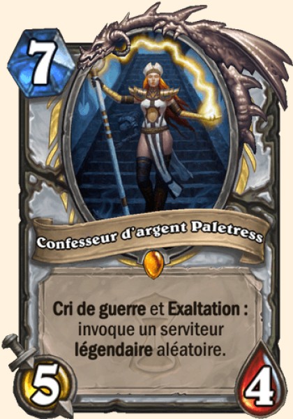 Confesseur d'argent Paletress carte Hearhstone