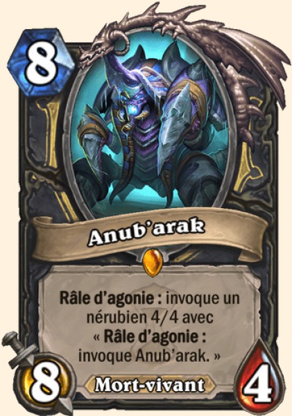 Anub'arak carte Hearhstone