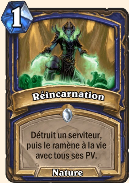 Reincarnation carte Hearhstone