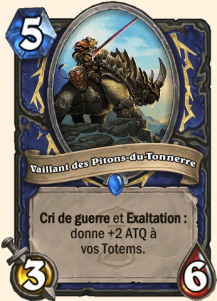 Vaillant des Pitons-du-Tonnerre carte Hearhstone