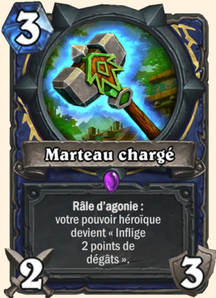 Marteau charge carte Hearhstone