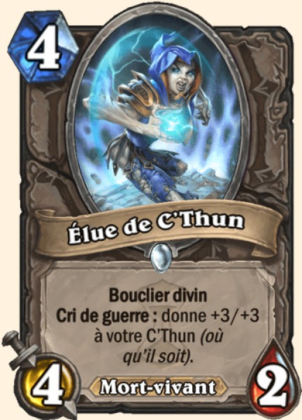 Elue de C'Thun carte Hearhstone