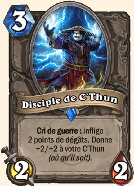 Disciple de C'Thun carte Hearhstone
