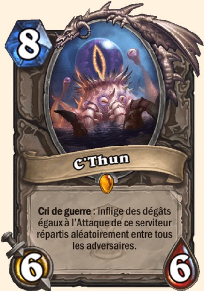C'Thun carte Hearhstone