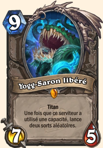 Yogg-Saron libere carte Hearhstone