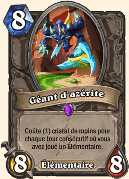 Geant d'azerite carte Hearhstone