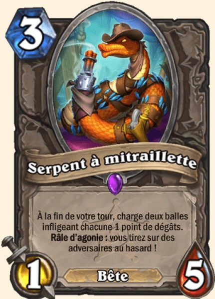 Serpent a sonnettes carte Hearhstone