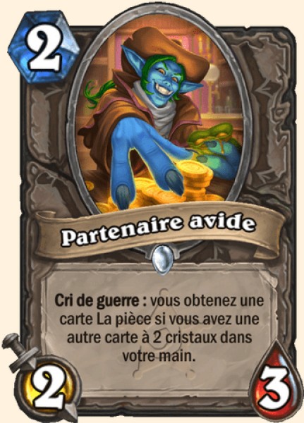 Greedy Partner carte Hearhstone