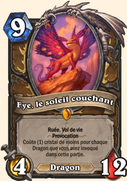 Fye, le soleil couchant carte Hearhstone