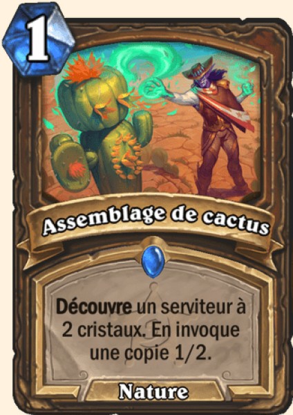 Assemblage de cactus carte Hearhstone