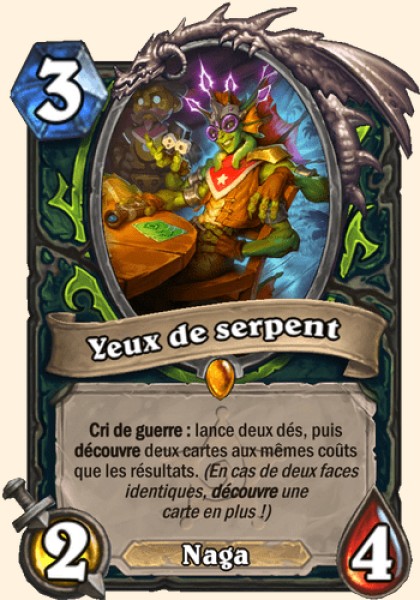 Yeux de serpent carte Hearhstone