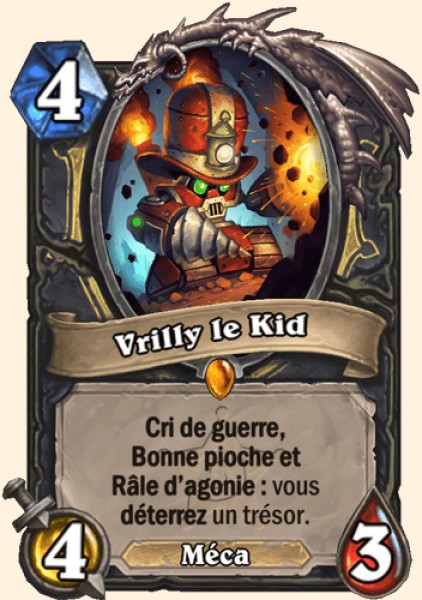Vrilly le Kid carte Hearthstone