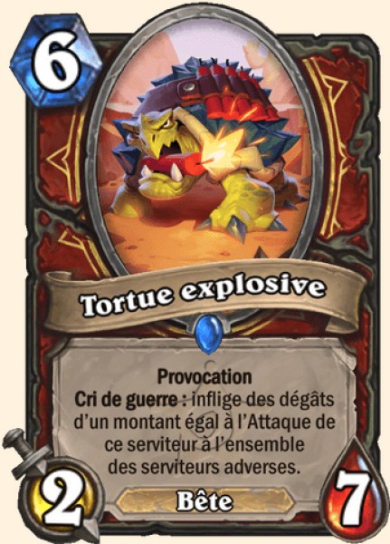 Tortue explosive carte Hearthstone