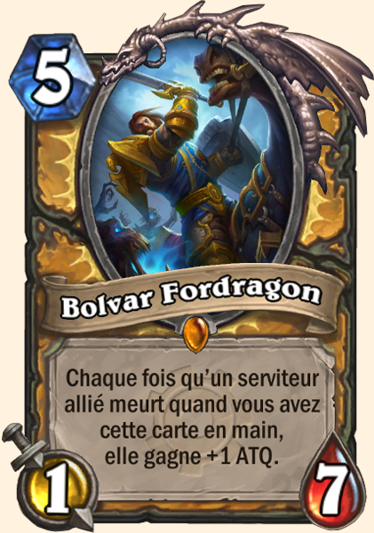 Bolvar fordragon carte Hearthstone