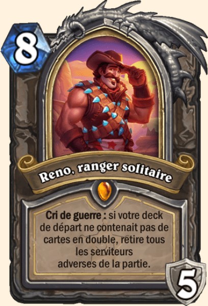 Reno, ranger solitaire carte Hearhstone