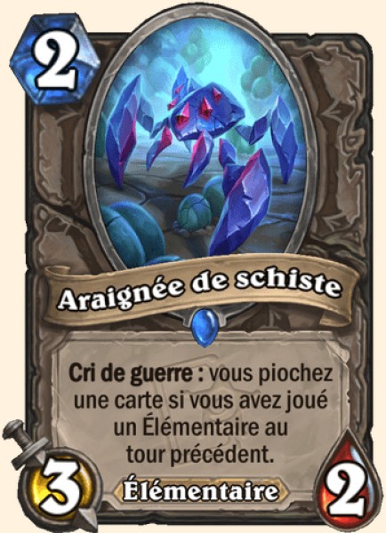 Araignée de schiste carte Hearthstone