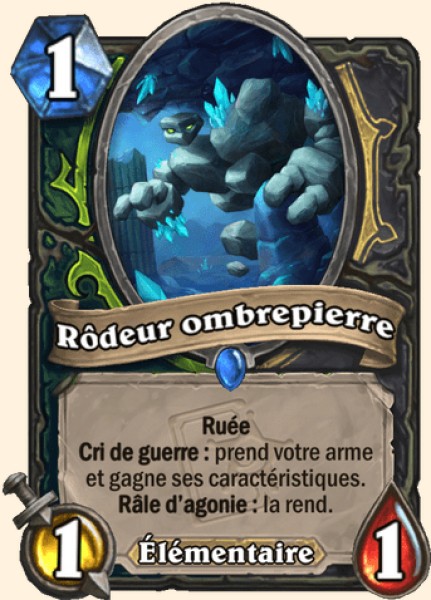 Rôdeur ombrepierre carte Hearthstone