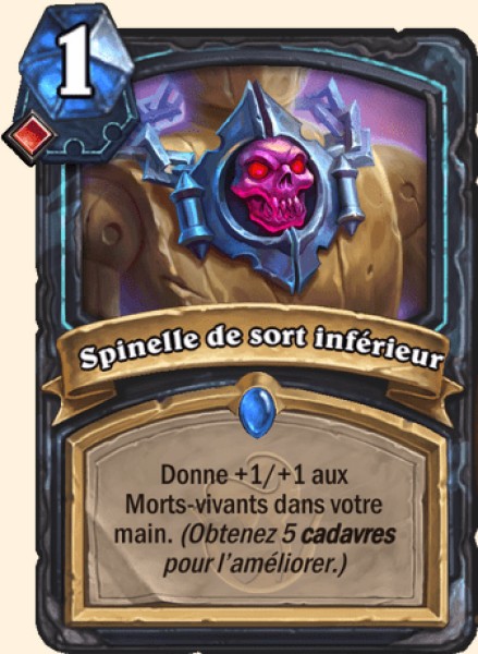 Spinelle de sort inferieur carte Hearhstone