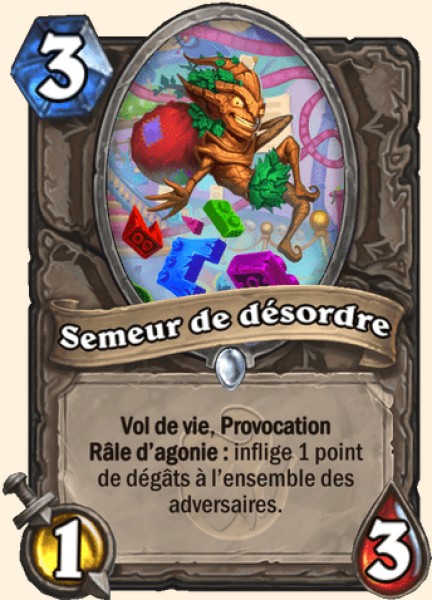 Creature du desordre carte Hearhstone