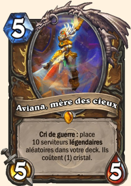 Aviana, mere des cieux  carte Hearhstone