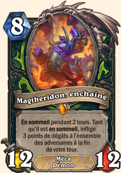 Magtheridon, Unreleased carte Hearhstone