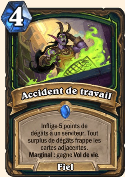 Accident de travail carte Hearhstone