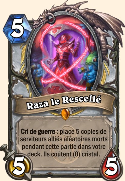 Raza le Rescelle carte Hearhstone