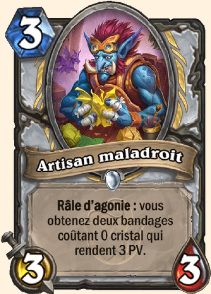 Artisan maladroit carte Hearhstone