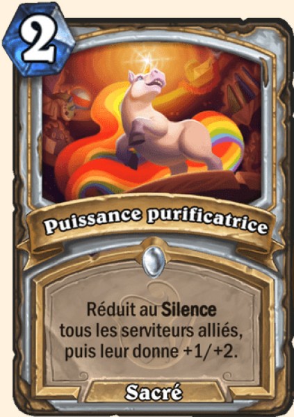 Puissance purificatrice carte Hearhstone