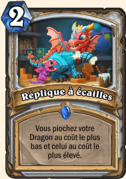 Replique a ecailles carte Hearhstone