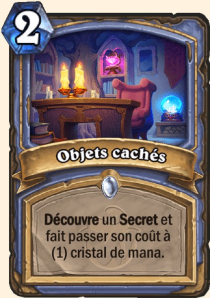 Hidden Objects carte Hearhstone