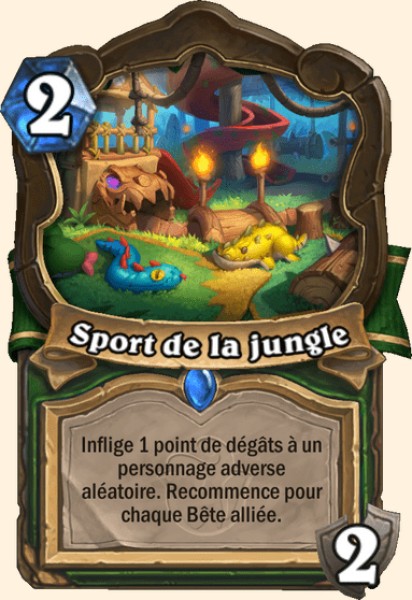 Sport de la jungle carte Hearthstone
