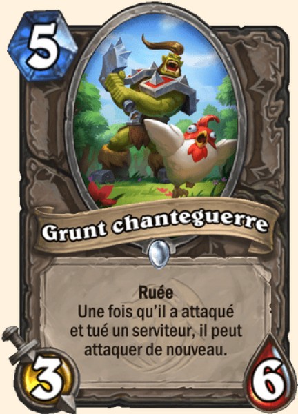 Grunt chanteguerre carte Hearhstone