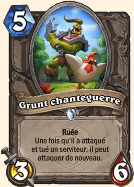 Grunt chanteguerre carte Hearthstone