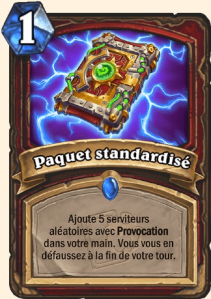 Paquet standardise carte Hearhstone