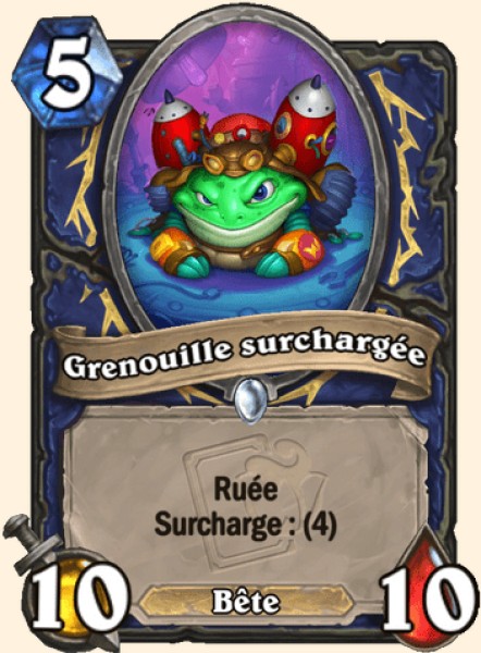 Grenouille surchargee carte Hearhstone
