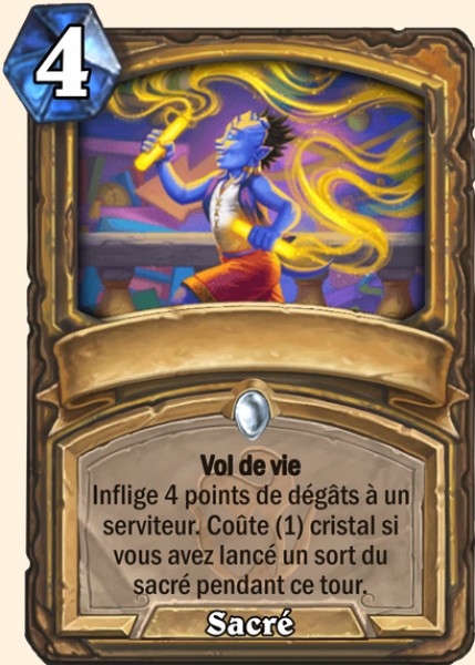 Batons lumineux sacres carte Hearhstone