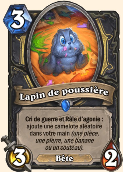 Lapin de poussiere carte Hearhstone