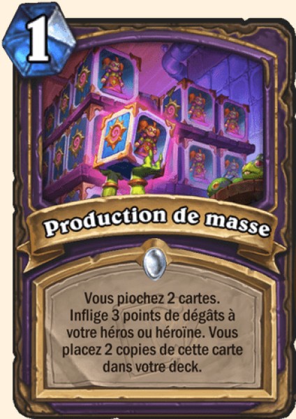 Production de masse carte Hearhstone