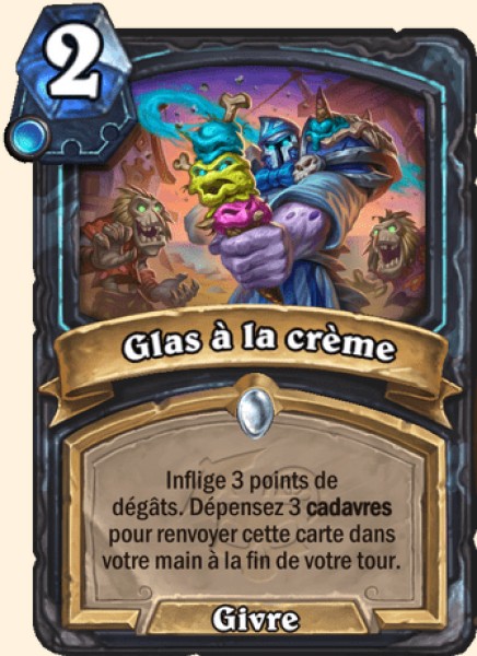 Glas a la creme carte Hearhstone