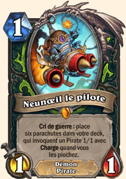 Neunoeil le pilote carte Hearhstone