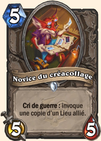 Novice en creacollage carte Hearhstone