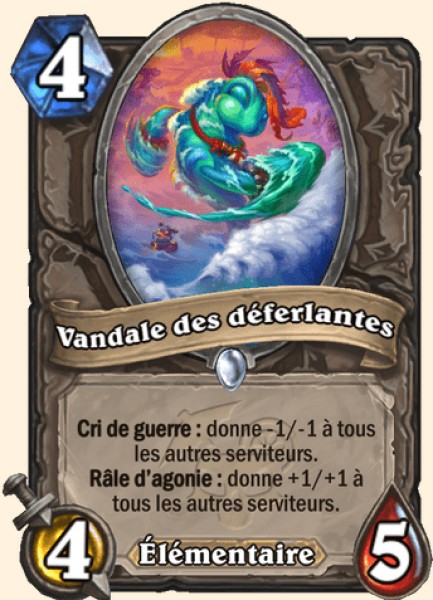 Vandale des deferlantes carte Hearhstone