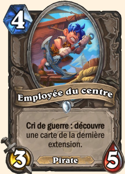 Employee du centre carte Hearhstone