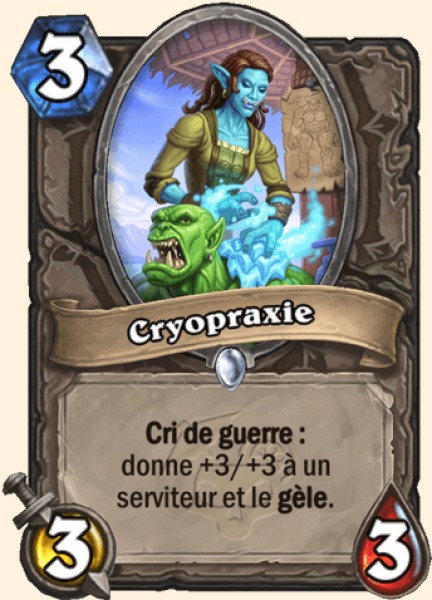 Cryopraxie carte Hearhstone