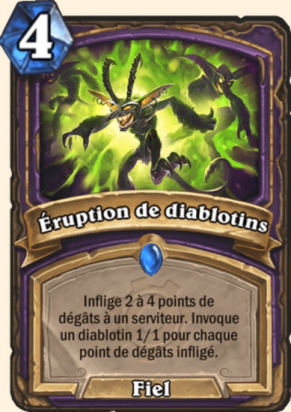 Eruption de diablotins carte Hearhstone