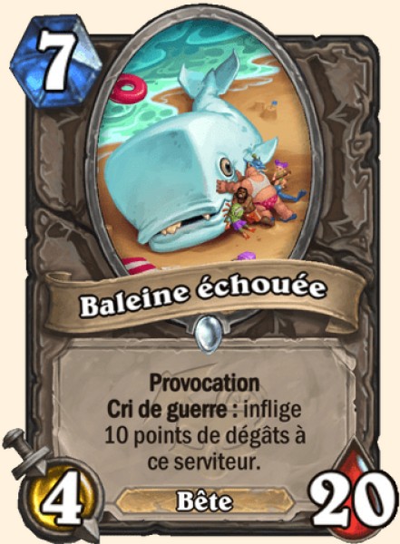 Baleine echouee carte Hearhstone
